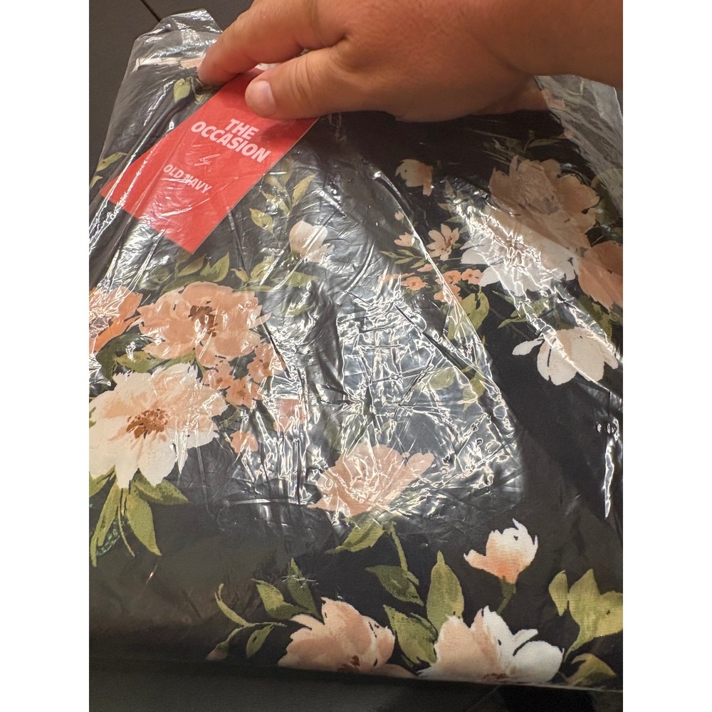 Old Navy‎ The Occasion Floral Midi Full Skirt Black XXL 705137-01-2-0005 NWT